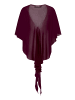 Vera Mont Chiffonstola mit Volant in Strong Aubergine