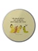 Mr. & Mrs. Panda Blechdose rund Raupe Schmetterling mit Spruch in Gelb Pastell