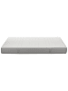 Beliani Matratze WHISPER in Weiß/Grau - (W) 160 x (H) 20 x (L) 200 cm