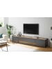 Furn.Design TV-Lowboard grau matt, Eiche Wotan 223 cm, TV Unterschrank mit viel Stauraum