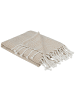 Beliani Kuscheldecke TILMI in Beige/Weiß - (W) 130 x (H) 1 x (L) 160 cm