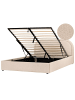 Beliani Doppelbett QUILLIEN in Beige - (W) 172 x (H) 91 x (L) 217 cm