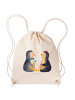 Mr. & Mrs. Panda gym rucksack Pinguin Pärchen ohne Spruch in Creme