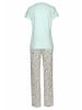 Peanuts Pyjama in mint-grau-meliert