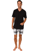 NORMANN Single-Jersey Shorty in schwarz