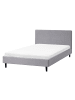 Beliani 3-tlg Doppelbett FITOU in Grau/Braun