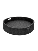 relaxdays Schwimmendes Tablett in Schwarz - (H)20 x Ø80 cm