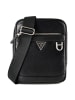 Guess Monaco Mini Bag Umhängetasche Leder 18 cm in black