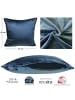 JACK 2er Set Teddy Flausch Kissen 45x45cm in Blau