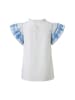 usha FESTIVAL Women Blouse in White Blue