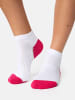 Nur Die  Sneakersocken Sport in weiß/pink