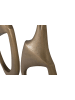 Giner y Colomer 2-er Set: dekorativen Aluminiumfiguren mit Bronze-Finish in Bronze