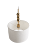 Beliani Pendelleuchten LOKY in Messing/Weiß - (W) 35 x (H) 203 x (L) 35 cm
