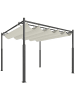 Outsunny Pergola 298L x 298B x 230H cm Cremeweiß