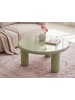 Beliani Couchtisch ITASCA in Grün - (W) 80 x (H) 35 x (L) 80 cm