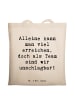 Mr. & Mrs. Panda Tasche Spruch Im Team zuMenschmenarbeiten mit Spruch in Creme