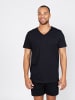 Erlich Textil  V-T-Shirt Hugo in schwarz