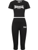 Lonsdale Trainingsanzug "Ixworth T-Shirt & Leggings Set" in Schwarz