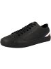 Tommy Hilfiger Sneaker low Hi Vulcanized Core Low Leather Stripes in schwarz