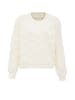 Swirly Damen Strickpullover in Wollweiss