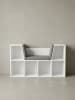KADIMA DESIGN Design Regal mit Sitzfläche 101,5 x 61,5 x 30 cm Matt,