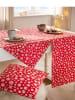 Sieh an! Tischwäsche in rot-weiß-bedruckt
