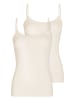 Nina von C. 2er Pack Damen Spaghettitop in champagner