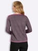 Sieh an! Langarm-Pullover in burgund-malve