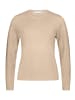 BETTY & CO Casual-Shirt mit Rundhalsausschnitt in Taupe Melange