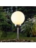 MARELIDA LED Solar Kugel Gartenleuchte mit Erdspieß D: 20cm in weiß