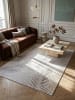 KADIMA DESIGN Teppichläufer Floral pflegeleicht Wohnzimmer Schlafzimmer Flur in Grau