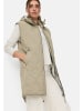 Camel Active Lange Weste mit Kapuze in Salbei