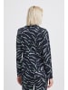 ICHI Blazer IHKATE Regular fit in Total Eclipse Zebra Flower aop