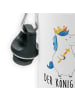 Mr. & Mrs. Panda Trinkflasche Einhorn König mit Schwert mit Spruch in Weiß