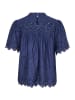 SAINT TROPEZ Kurzarm-Bluse IlseSZ Lockere Passform in Midnight Sail