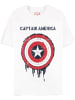Captain America T-Shirt "Captain America - Shield Men's Short Sleeved T-shirt" in Weiß