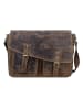 Greenburry Vintage Messenger Leder 40 cm Laptopfach in brown