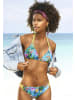 Venice Beach Bikini-Hose in blau-bedruckt