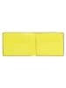 DuDu Up! Geldbörse RFID Schutz Leder 11 cm in black-bright yellow