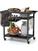 COSTWAY Grillwagen Outdoor in Schwarz