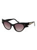 Hally & Son Frauen Sonnenbrille Schmetterling Schwarz