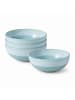 like. by Villeroy & Boch 4er Set Schüsseln Perlemor Aqua in Blau ø 16,9 cm in blau