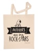 United Labels The Peanuts Snoopy Stoffbeutel - Authors are my rock stars in beige