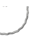 SilberDream 925 Sterling Silber Damen SilberDream Halsketten Wave  ca. 45cm