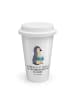 Mr. & Mrs. Panda Kaffeebecher Pinguin Buch mit Spruch in Weiß