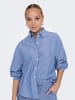 ONLY Hemd Gestreifte Langarm Bluse in Blau