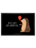 Mr. & Mrs. Panda Schmutzfangmatte Igel Luftballon mit Spruch in Schwarz