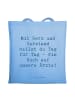 Mr. & Mrs. Panda Shopping Tasche Spruch Arzt Herz Verstand mit S... in Sky Blue