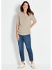 GOLDNER Kurzgröße:  Pullover Pullover in beige
