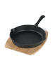 Stoneline Gusseisenpfanne | Emaille Bratpfanne in Schwarz
